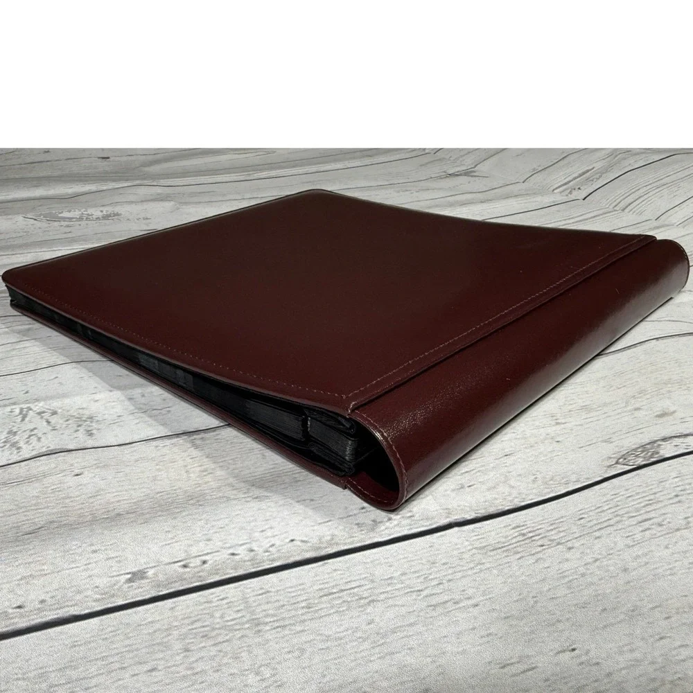 Raika Leather Photo Album Wine Genuine Cowhide Handcrafted USA RY 105-F